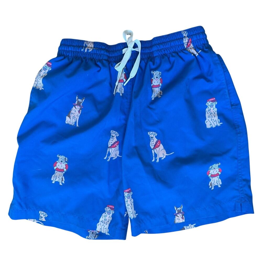 Chubbies Swim Trunks in Blue Rescue Dogs Print 7" Inseam Size Small